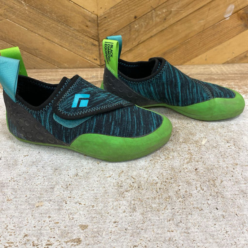 Black Diamond-Momentum Climbing Shoes- MSRP $80: Blue Green -children-1Y