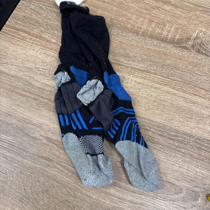 Trabuco Wool Crew sock : Black Blue -women-Adult