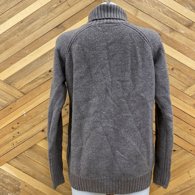 icebreaker - Women's Wool Turtle-Neck Sweater - MSRP $280: Brown-women-SM