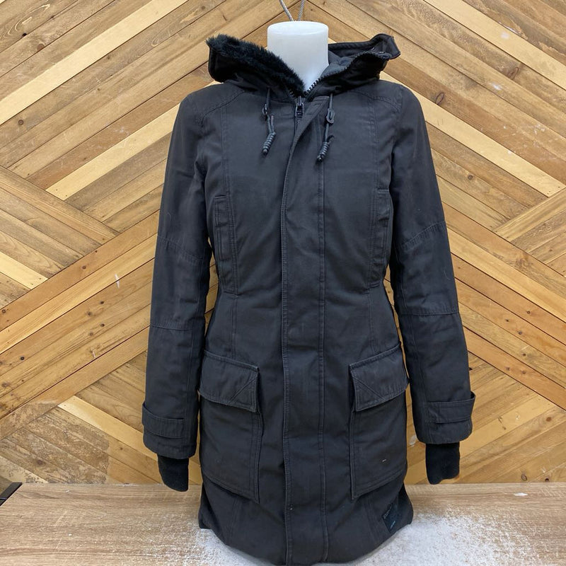 TNA - Bancroft Parka - MSRP $ 378: Black `-women-SM