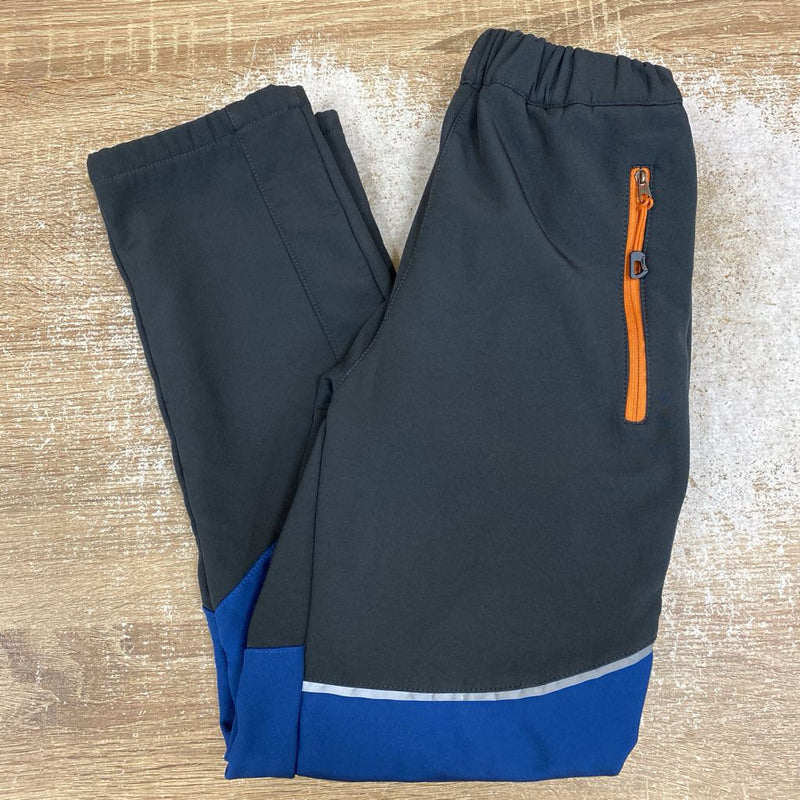 Kids Softshell Pants: Black/Blue/Orange-children-XL