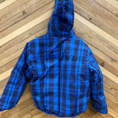 The North Face - Kid's Reversible Puffer Jacket : Blue/White-children-SM