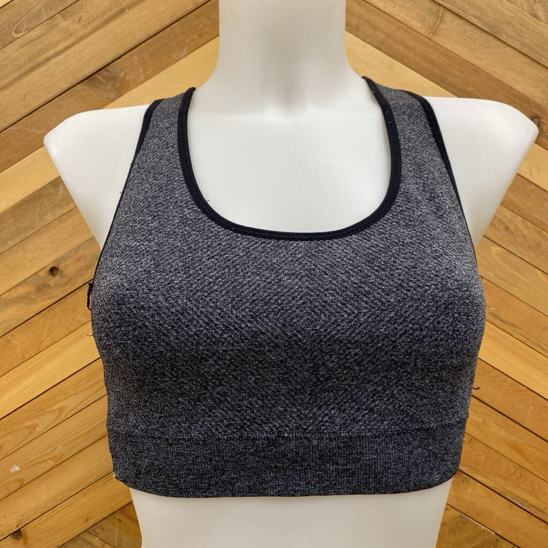 RBX- sports Bra : Dark Grey -women-MD