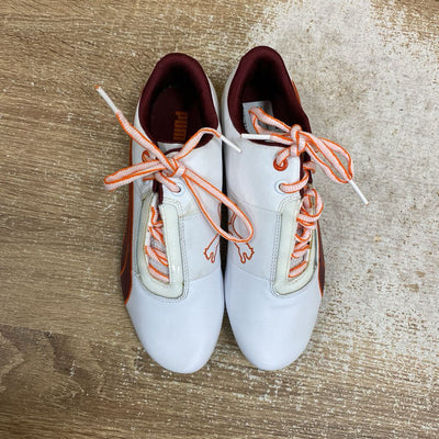 Puma - woman's sneaker- MSRP $120 : White Orange -women-6.5