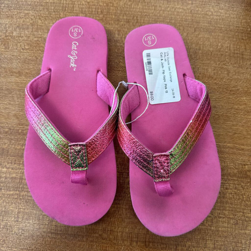 Cat & Jack- Flip flops : Pink-children-13