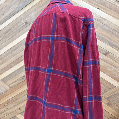 Tony Hawk - Men's Flannel Shirt: Red/Blue-men-XL