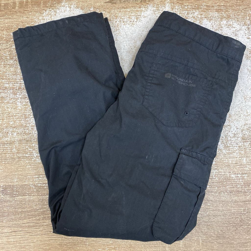 Mountain Warehouse - Kids Fleece-Lined Cargo Pants - MSRP $50: Black -children-9/10Y