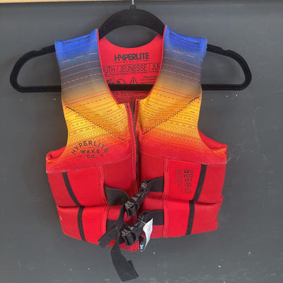 HyperLite - Kid's PFD - MSRP $80: Red/Yellow/Blue-children-Youth (55-88lbs)