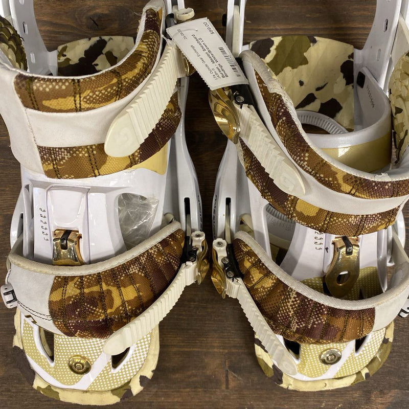 Burton - Mission Snowboard Bindings: White/Brown-unisex-LG