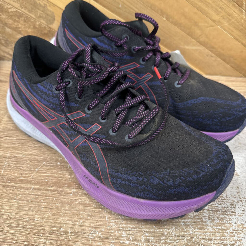 Asics- Kayano 29 gel runners- MSRP $150: Black/Purple -women-10.5