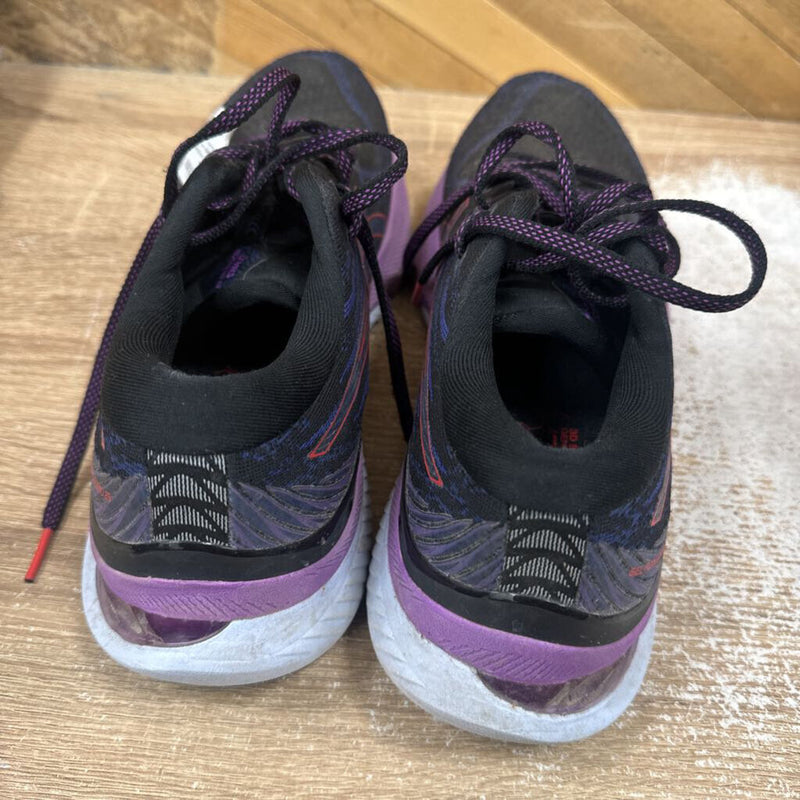 Asics- Kayano 29 gel runners- MSRP $150: Black/Purple -women-10.5