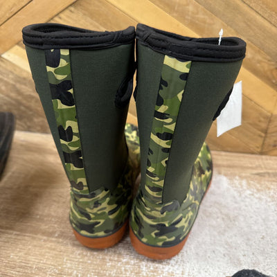 Men's Camo Neoprene Boots: Green/Orange-men-M6