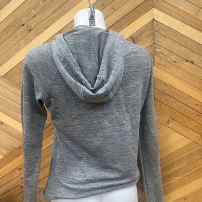 icebreaker - Women's Full-Zip Merino Hoodie - MSRP $280: Grey-women-MD