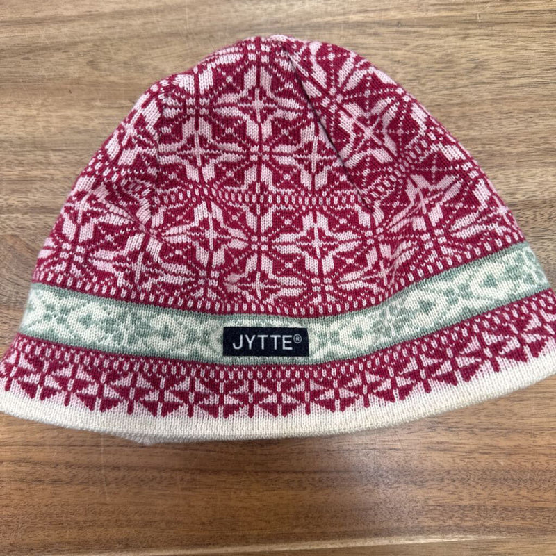 Jytte - Wool Toque - MSRP $49: Red/Grey-unisex-