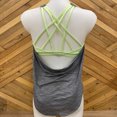 Lululemon - Women's Tank Top: Grey/Green-women-4