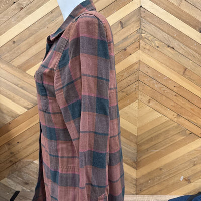 Toad & Co - Women's Flannel Dress - MSRP $160: Brown/Grey-women-MD