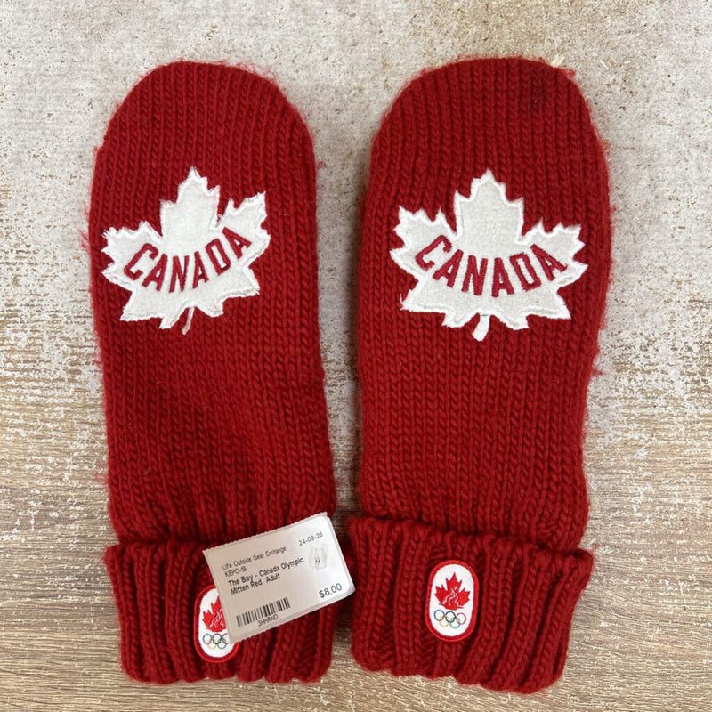 The Bay - Canada Olympic Mitten: Red -unisex-Adult