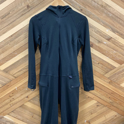 Patagonia - Women's Thermal Weight Capilene One-Piece Baselayer Suit - MSRP $270: black-women-sm