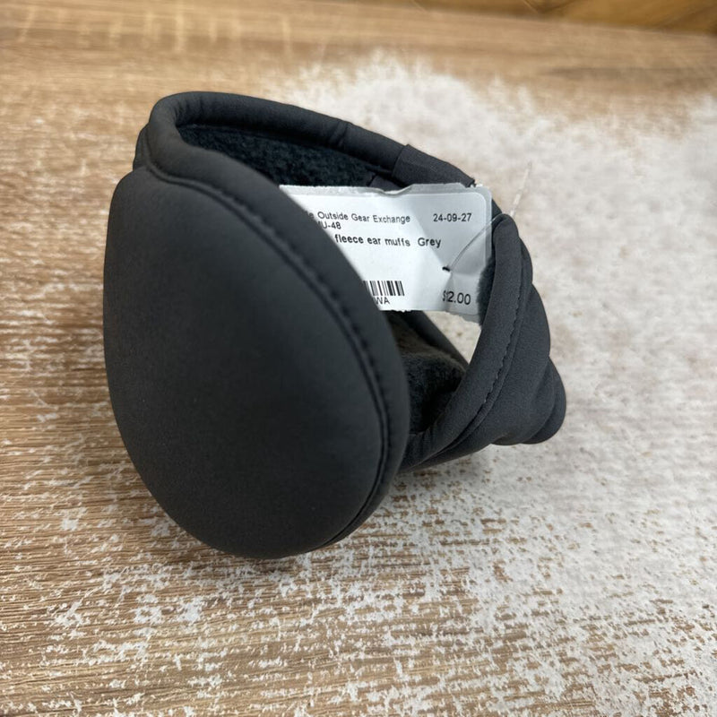 180s- fleece ear muffs : Grey -unisex-`