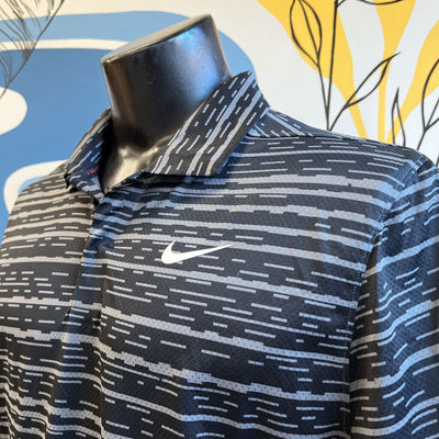 Nike - Men's Dri-Fit Adv Polo Shirt - MSRP $125: Grey/Black-men-MD