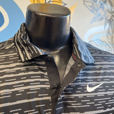 Nike - Men's Dri-Fit Adv Polo Shirt - MSRP $125: Grey/Black-men-MD