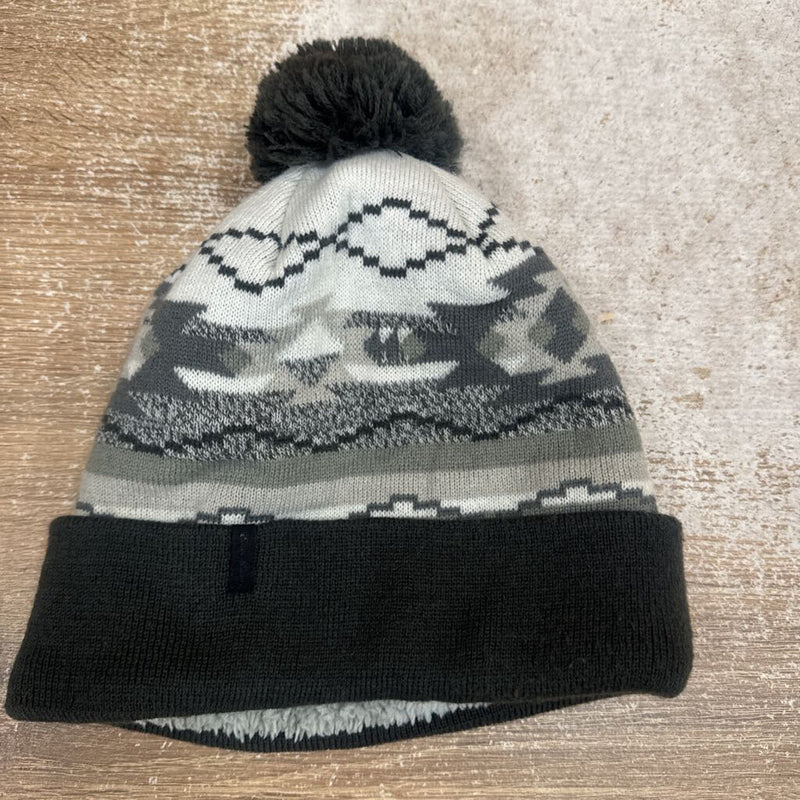 Eddie Bauer - Toque w/ Pom Pom - MSRP comp $48: Grey/White-unisex-One size