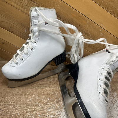 Fila - Figure Skates - MSRP $78: White/Silver/Black-children-9Y