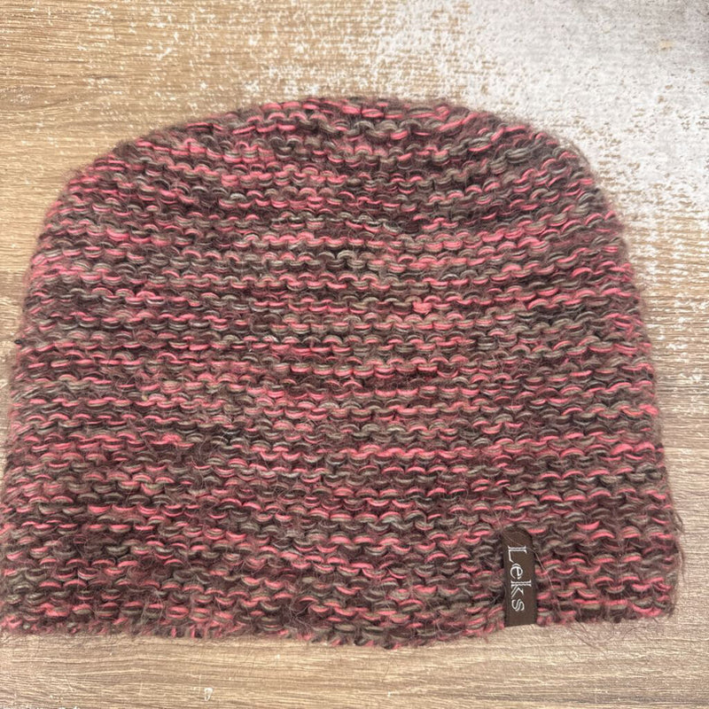 Leks - Toque: Brown/Pink-women-