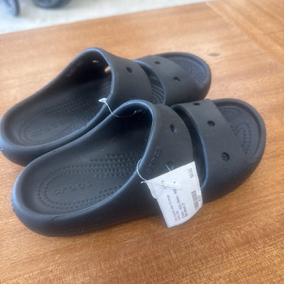 Crocs - Kid's Slides - MSRP $30: Black-children-2Y