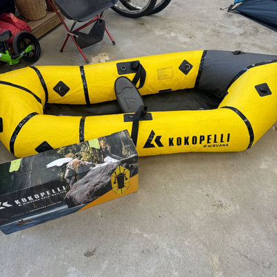 Kokopelli - Nirvana Self-Bailing Packraft w/ TiZip - MSRP $2455: Yellow/Black--