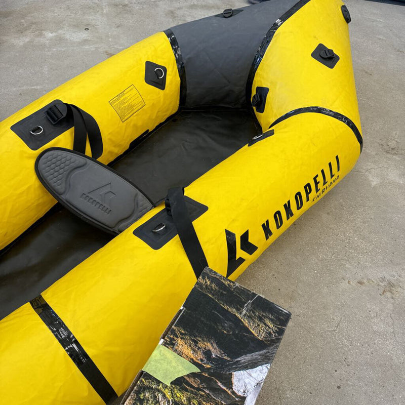 Kokopelli - Nirvana Self-Bailing Packraft w/ TiZip - MSRP $2455: Yellow/Black--