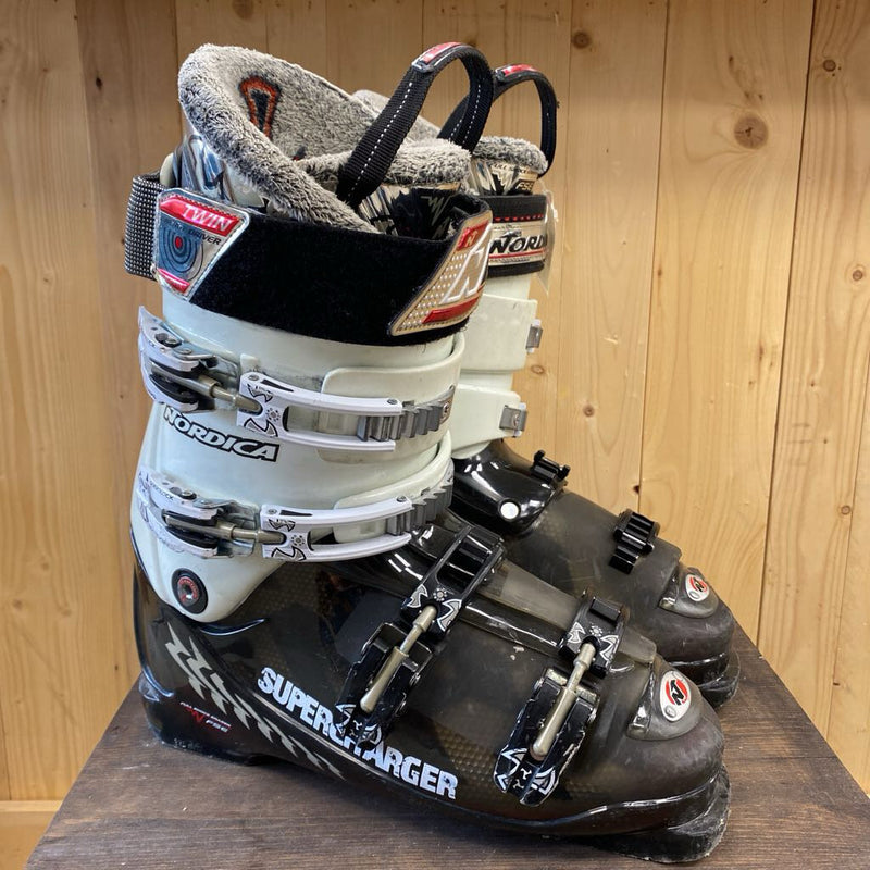 Nordica - Supercharger Ignition Downhill Ski Boots - MSRP $655: Black/White-unisex-28.0-28.5