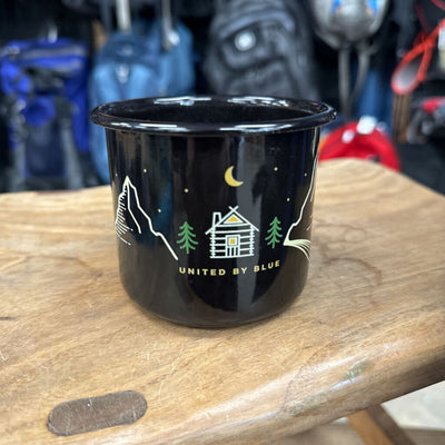 United By Blue- Enamel Camp Mug: `Black Gold --