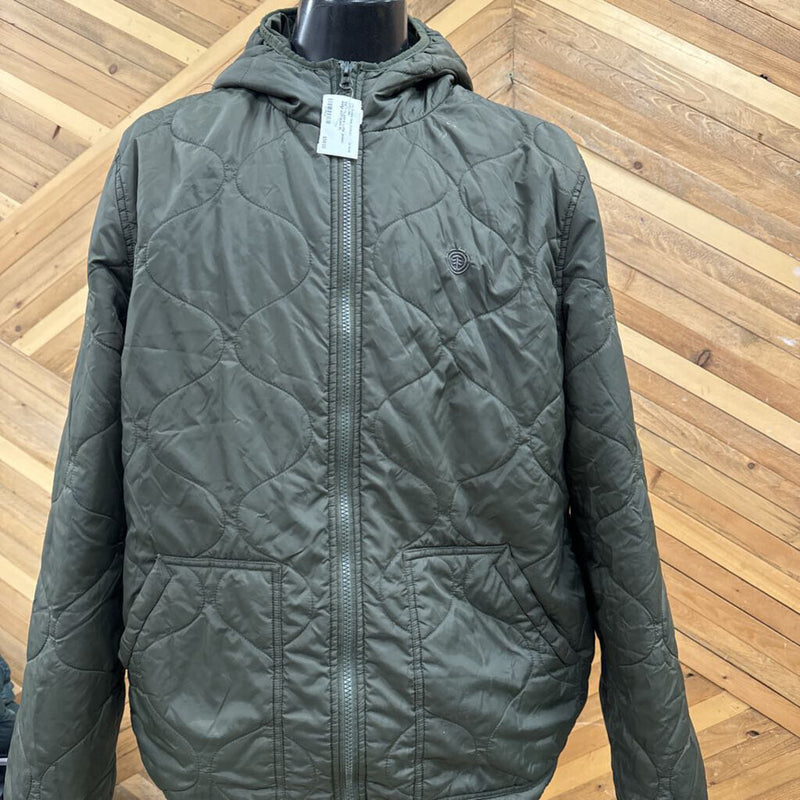 Element- men;s puffer jacket- MSRP $150: Green-men-XL