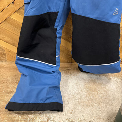 Ripzone- insulated children's suspender ski pants- MSRP $100 : Blue Black -children-MD Y