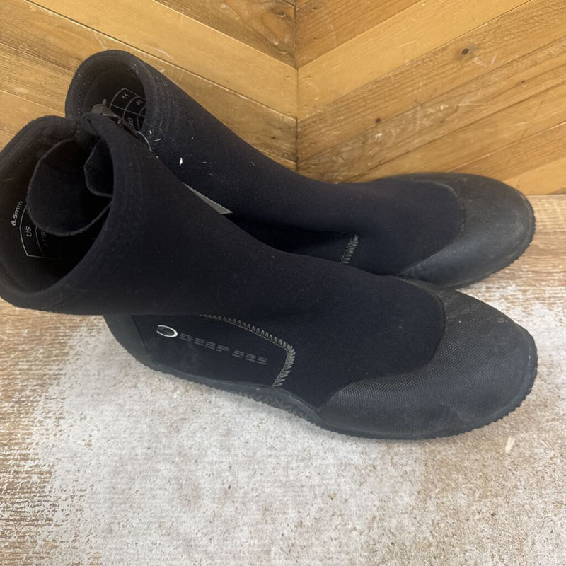 Deep Sea - Neoprene Paddling Boots - MSRP $60: Black-unisex-M11