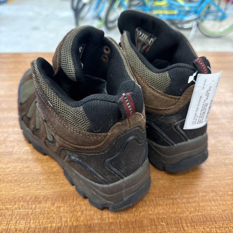 Red Head Brand Co. - Kids Mid Hiking Shoes - MSRP $70: Brown/Black-children-M5