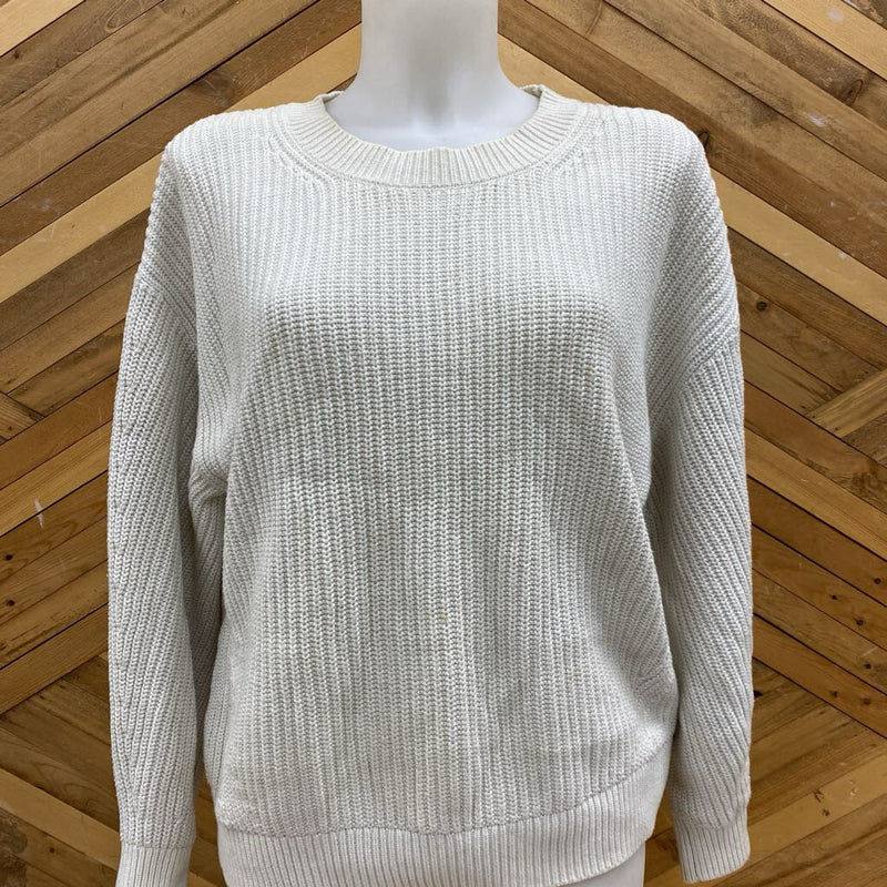 Gap- Knit sweater : White -women-SM