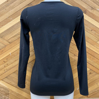 Hot Chillys - Women's L/S Thermal Baselayer Top - MSRP $40: Black-women-SM