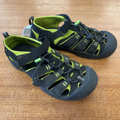 KEEN - Kids Sandals: Black/Green-children-4Y