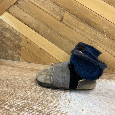 Nooks - Kids Tiny Dancer Wool Felt Booties - MSRP $55: Black/Grey/Blue/White-children-