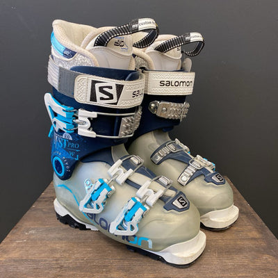 Salomon - Women's Quest Pro 80 Downhill Ski Boots - MSRP $399: Blue/White-women-22