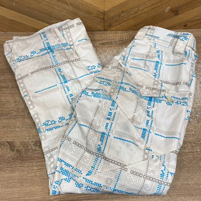 Oakley - Ski Pants - MSRP $215: White/Grey/Blue-unisex-LG