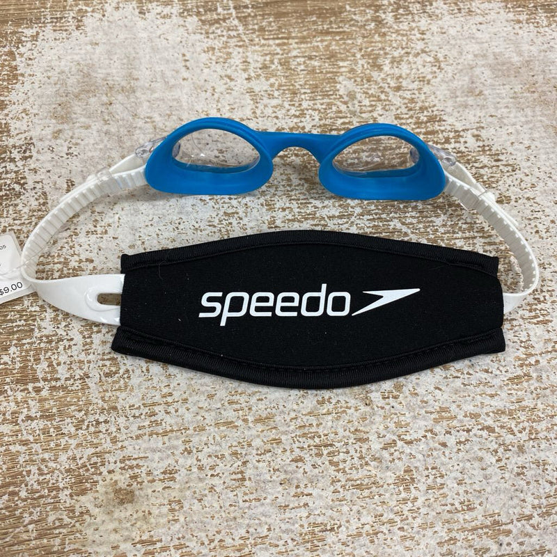 Speedo - Kids Goggles - MSRP $18: Blue/White/Black-children-