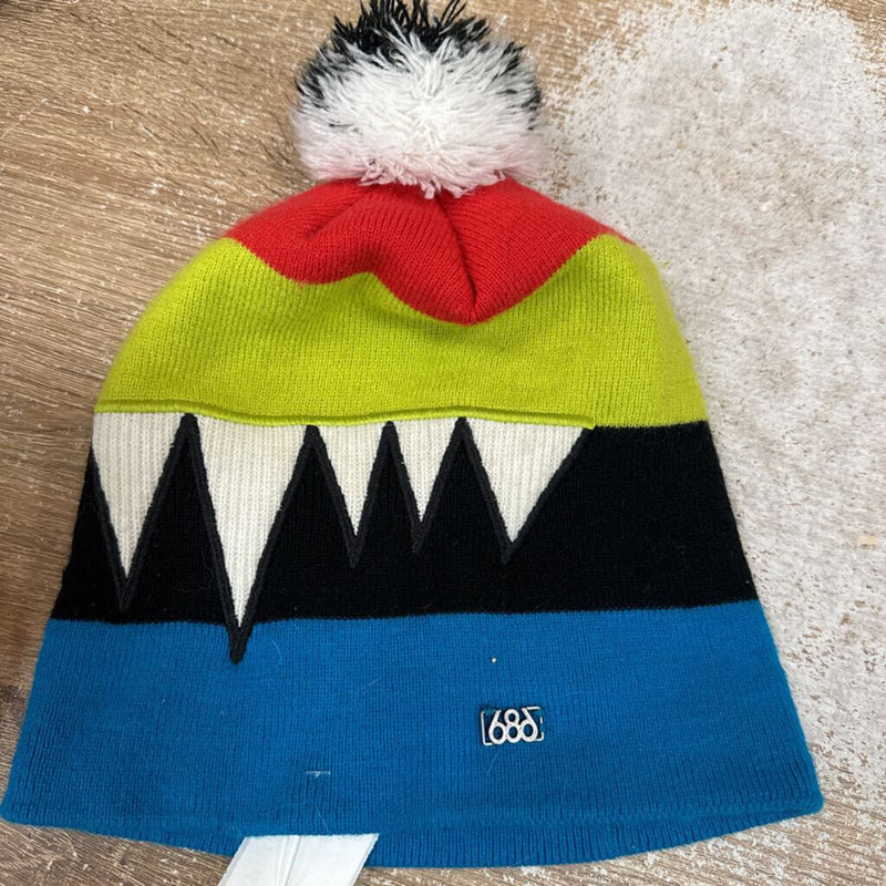 686- pom pom toque : red yellow vlue -unisex-