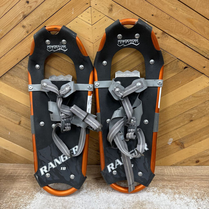 Powderidge- Ranger Snowshoe- MSRP $64: Grey Orange -children-18Inch