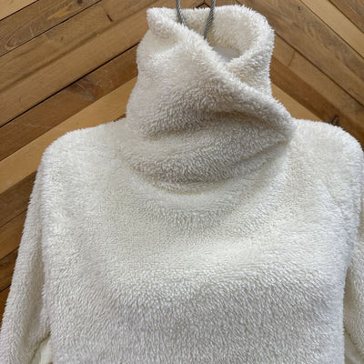 Kyodan - Women's Cowl-Neck Fleece Pullover- MSRP $70: Cream -women-MD