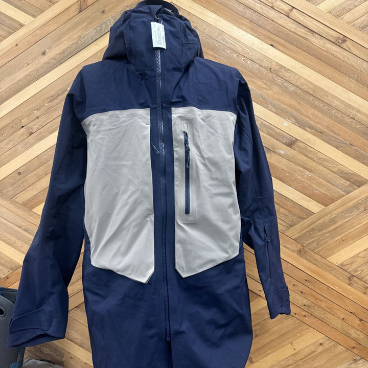 Salomon - Men's Stance 3L Long Ski Shell Jacket - MSRP $650: Dark