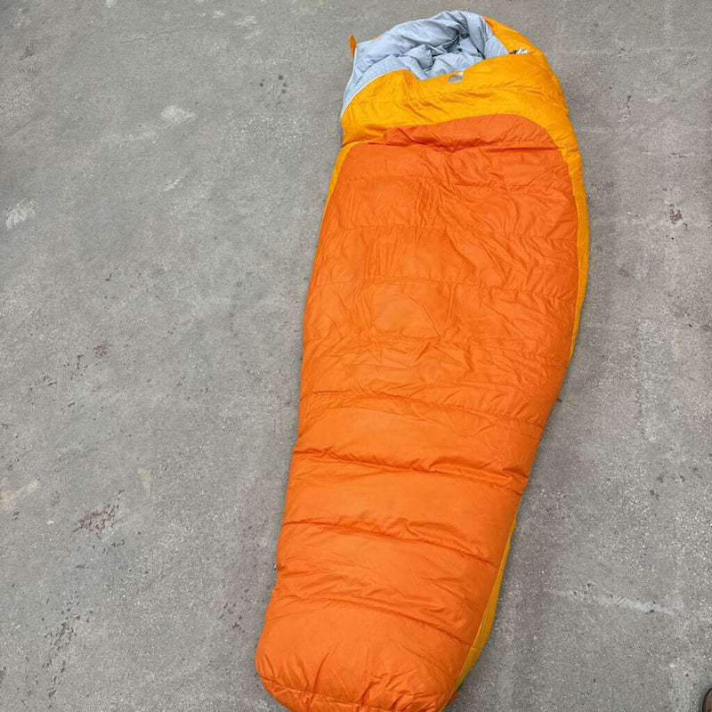 MEC- -12 Aquilina Down Filled Mummy Sleeping Bag- MSRP $300 : Orange -unisex-Small