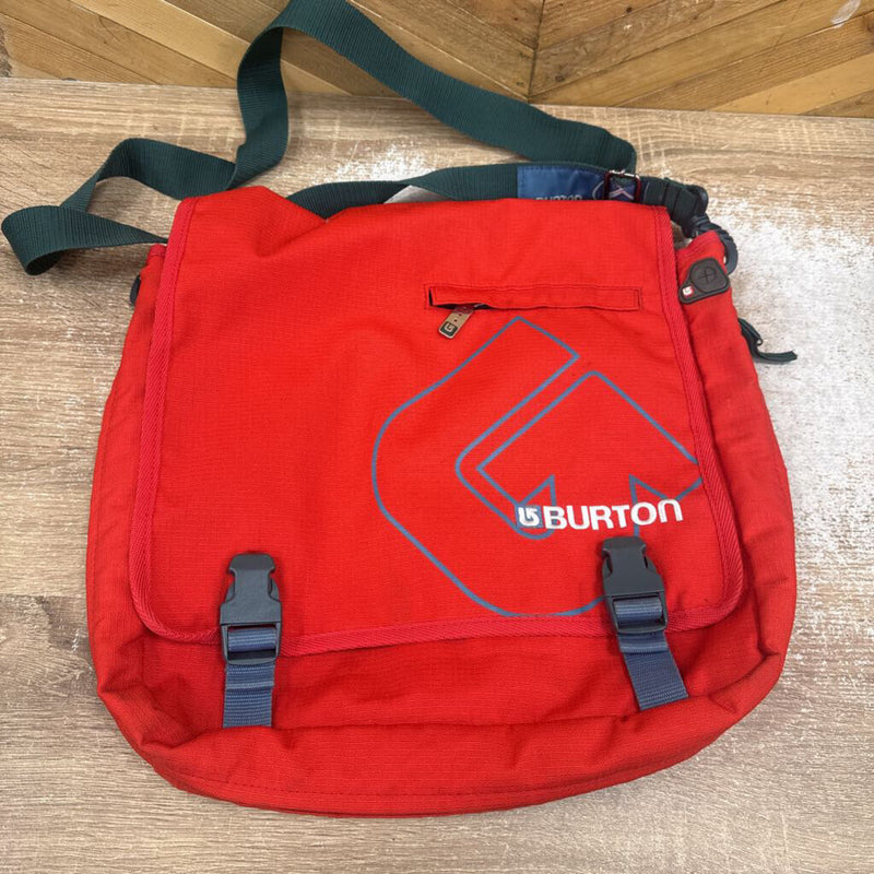 Burton Messenger Bag: red-unisex-